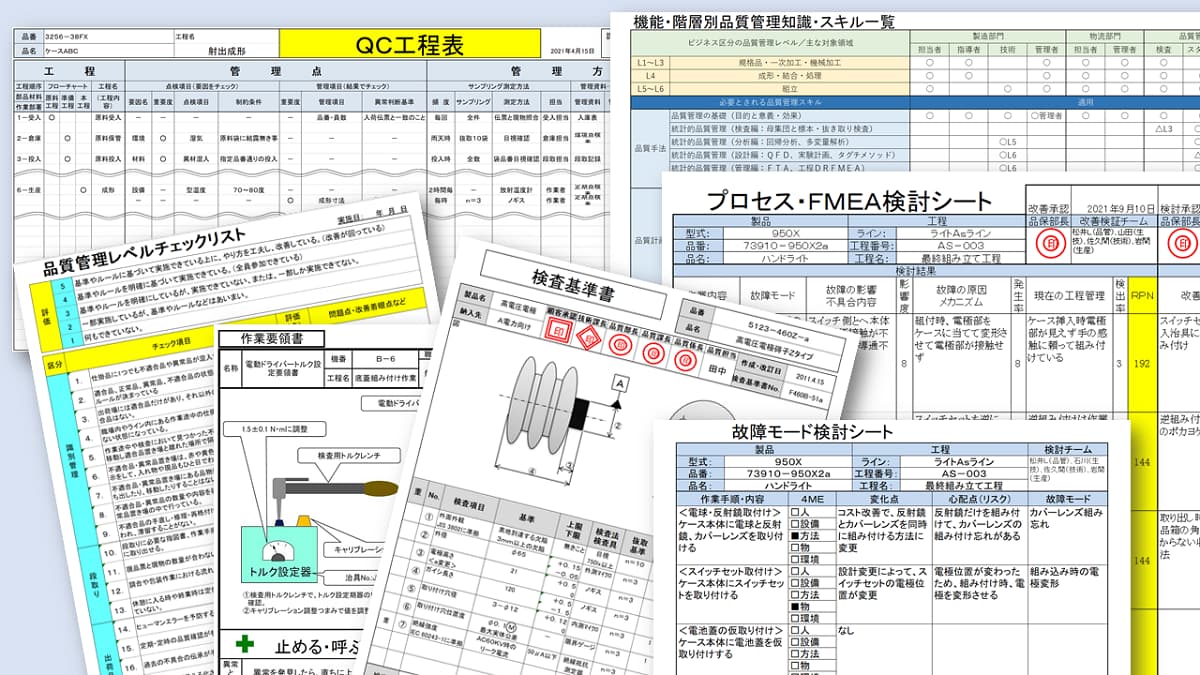 品質管理の管理改善ツールイメージ